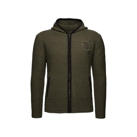 Krüger Buam Gebreid vest Bastian groen / zwart