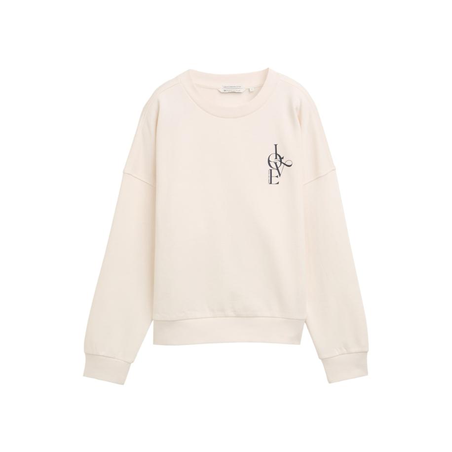 Tom Tailor TOM TAILOR DENIM Sweatshirt marine / wit -