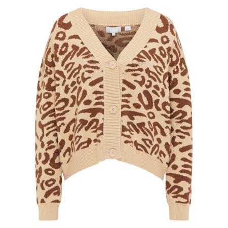 Usha Usha Gebreid vest beige / karamel