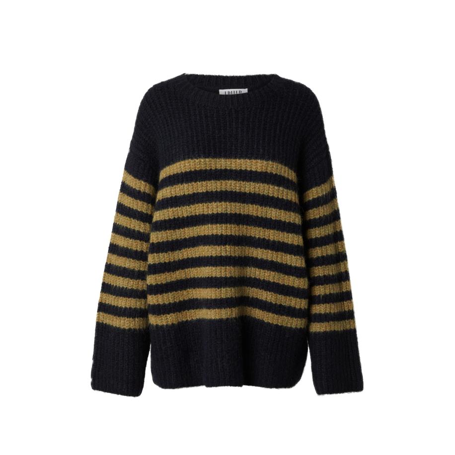 EDITED EDITED Trui Harriet navy / lichtgroen -