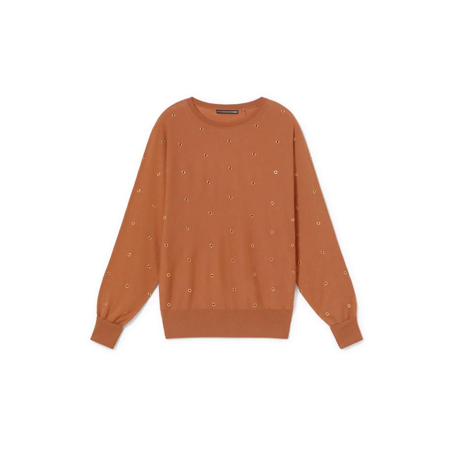 Lola Casademunt Lola Casademunt Trui cognac / goud -