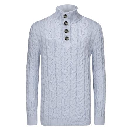 Jimmy Sanders Jimmy Sanders Trui lichtblauw