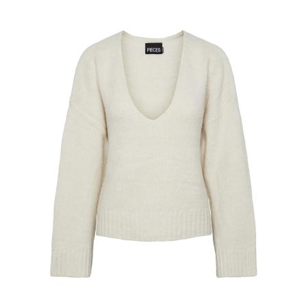 Pieces PIECES Trui NANCY crème