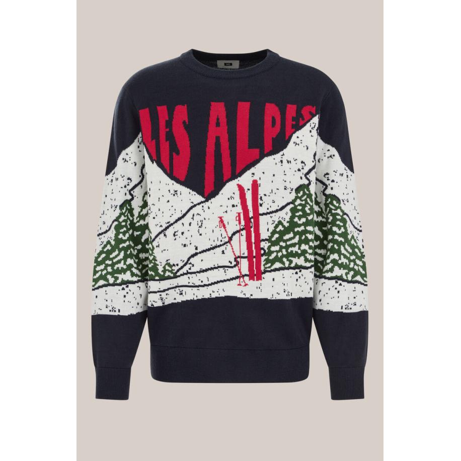 WE Fashion Heren slim fit trui - Regular fit - Marineblauw - Maat: XS Blauw