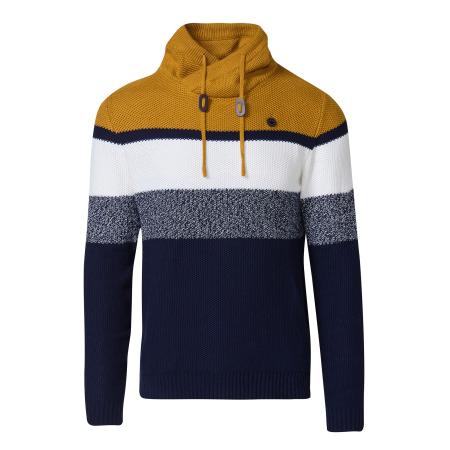 KOROSHI Trui navy / blauw gemêleerd / pueblo / wit