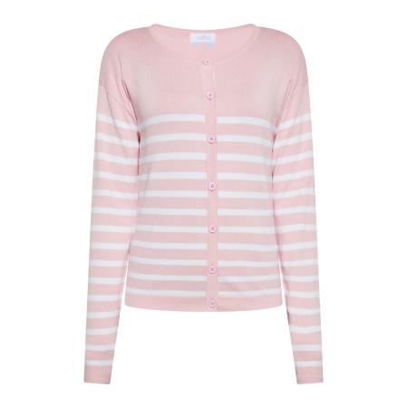 Usha usha BLUE LABEL Gebreid vest rosa / wit