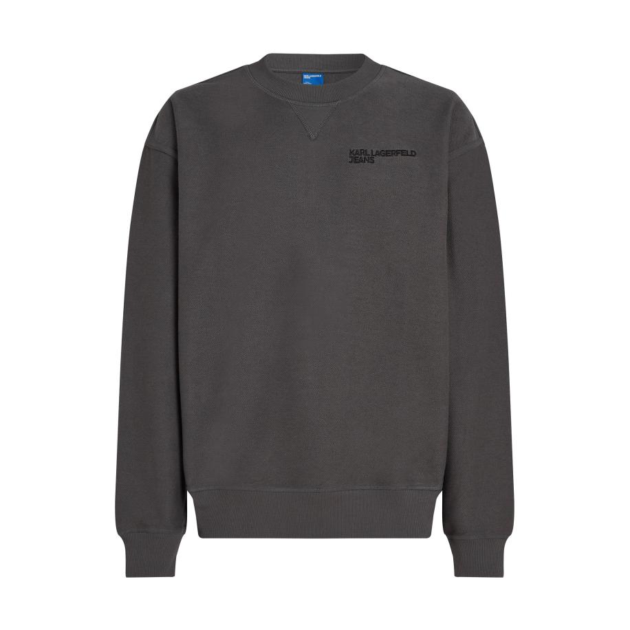 KARL LAGERFELD JEANS Sweatshirt RELAXED INSIDE OUT grafiet / zwart Grijs