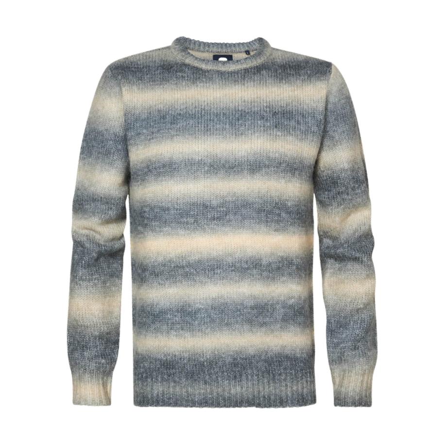 Petrol Industries Petrol Industries Trui Brooks smoky blue / wolwit -