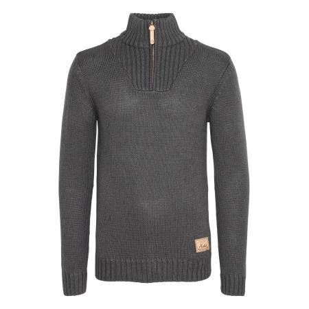 !Solid Trui Petro bruin / donkergrijs