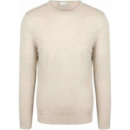 Profuomo Pullover Merinowol Beige