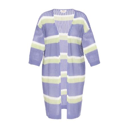 Usha usha FESTIVAL Gebreid vest Fashion Look pastelgroen / lavendel / wit