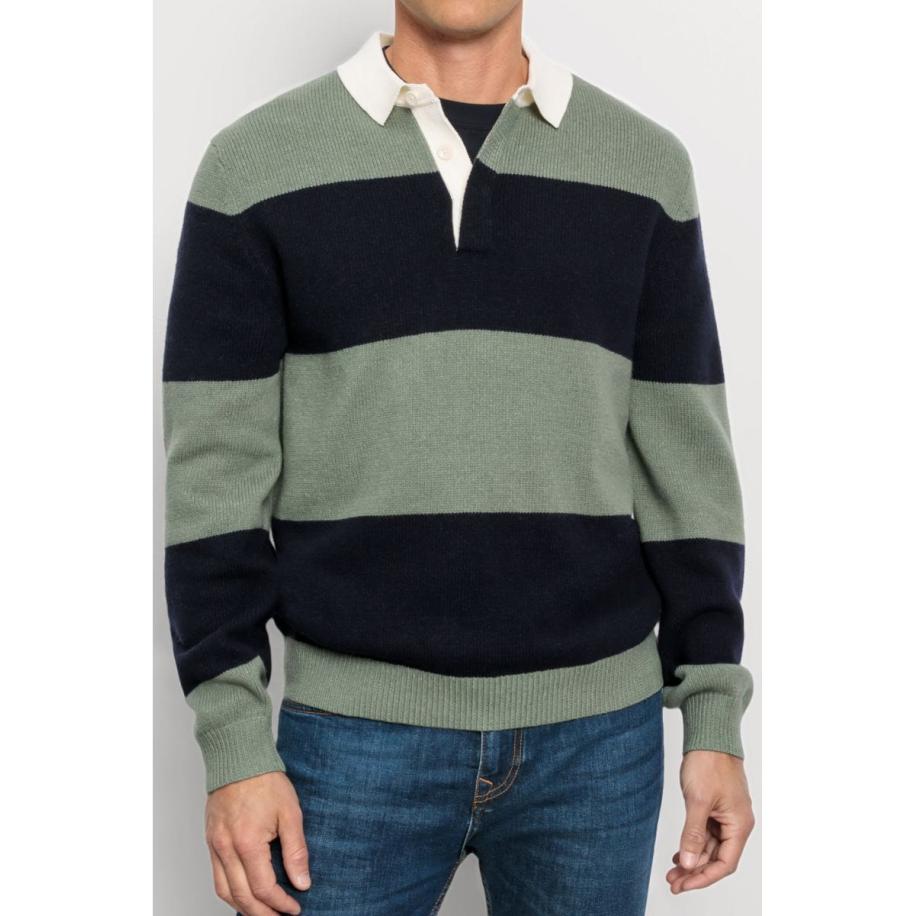 OLYMP Casual Trui grijs-groen, Effen Groen