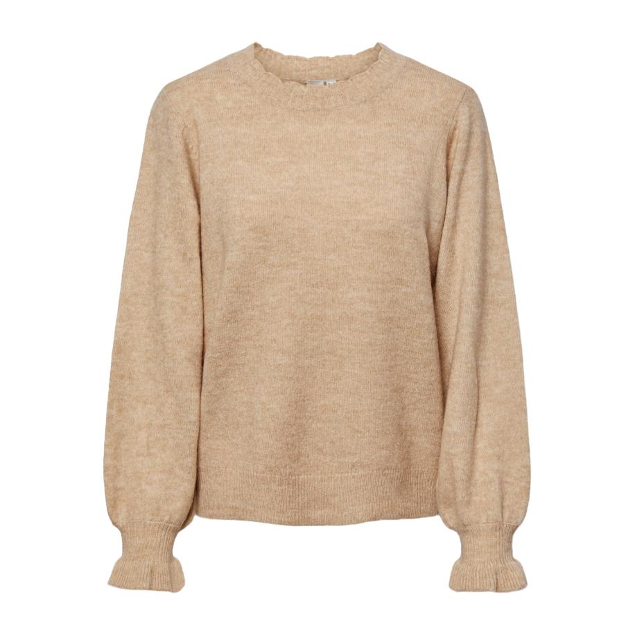 YAS YAS Trui BALIS donkerbeige -