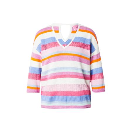 LIEBLINGSSTÜCK LIEBLINGSSTÜCK Trui Arantxa lichtblauw / kreeft / pink / rosa