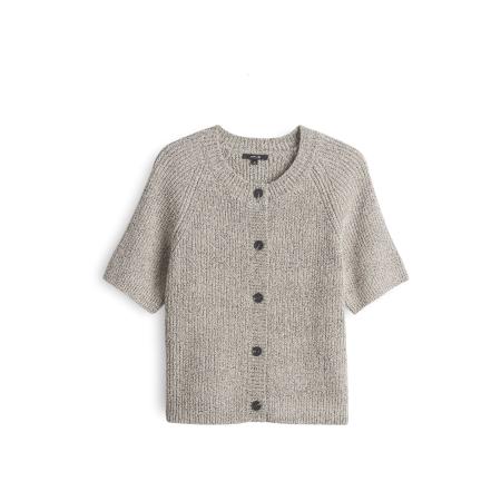 OPUS OPUS Gebreid vest Dacki nachtblauw / lichtgrijs