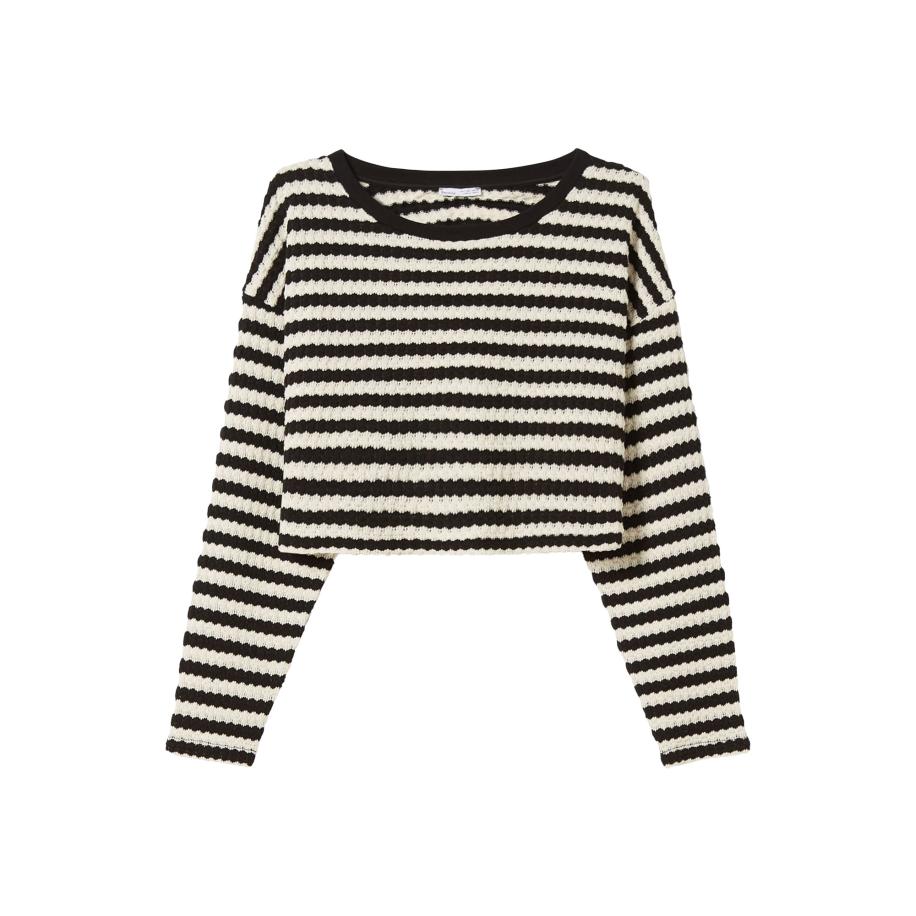 Bershka Bershka Trui zwart / wit -