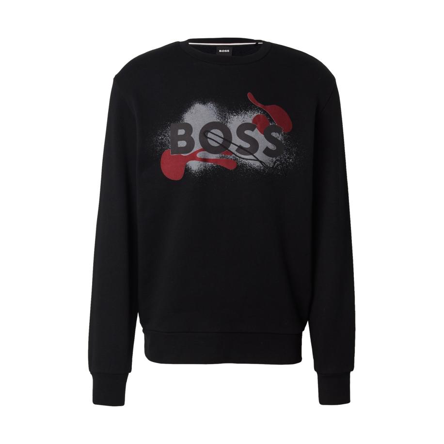 BOSS Sweatshirt C-Soleri 215 grijs / antraciet / bordeaux / zwart Zwart