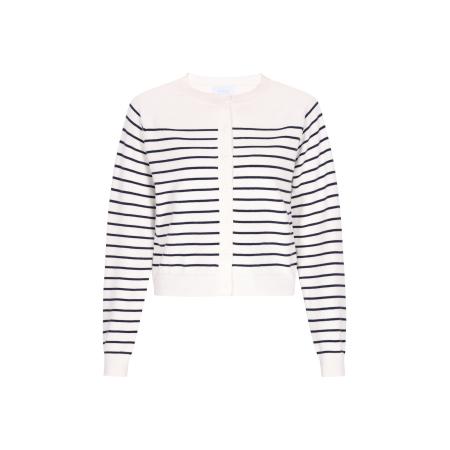 Usha usha BLUE LABEL Gebreid vest zwart / wit