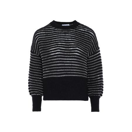 caneva Trui zwart / zilver / wit