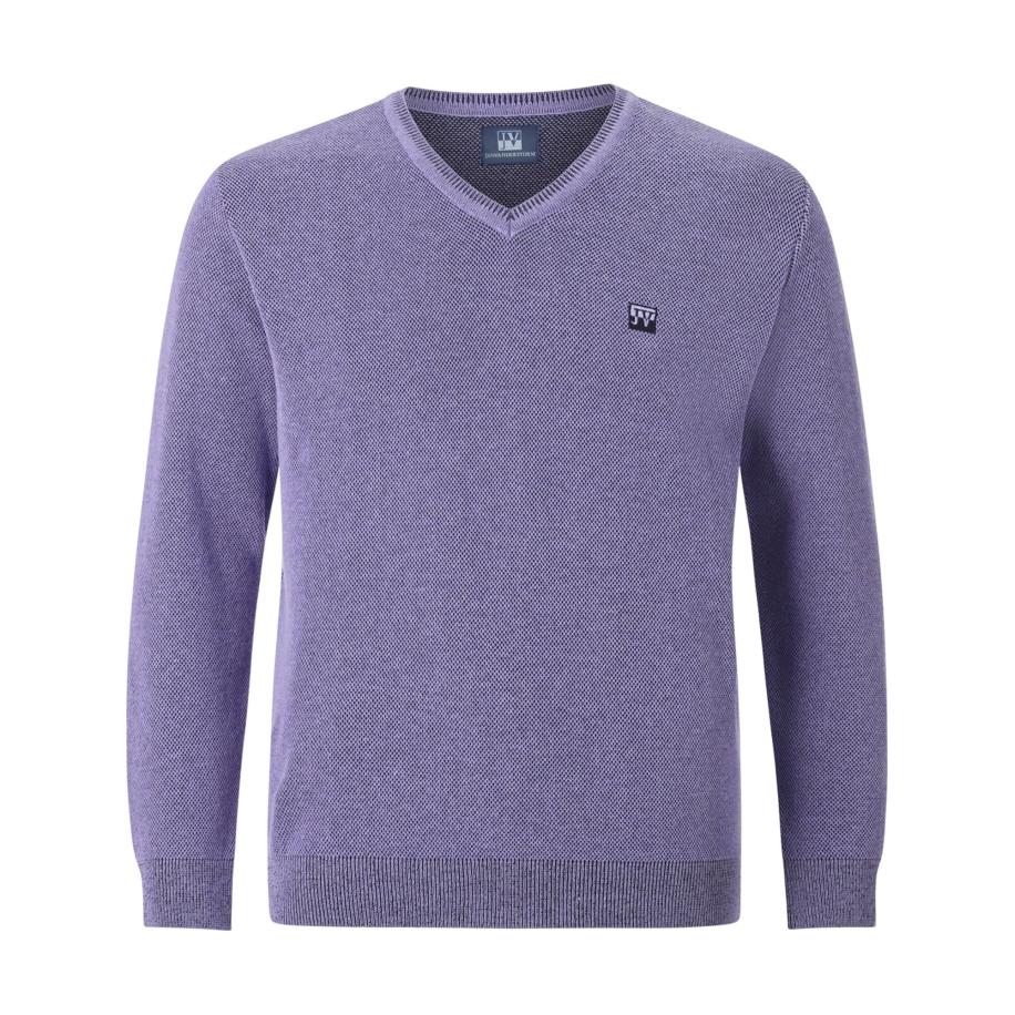 jan vanderstorm Jan Vanderstorm Trui Keimo lila gemêleerd -