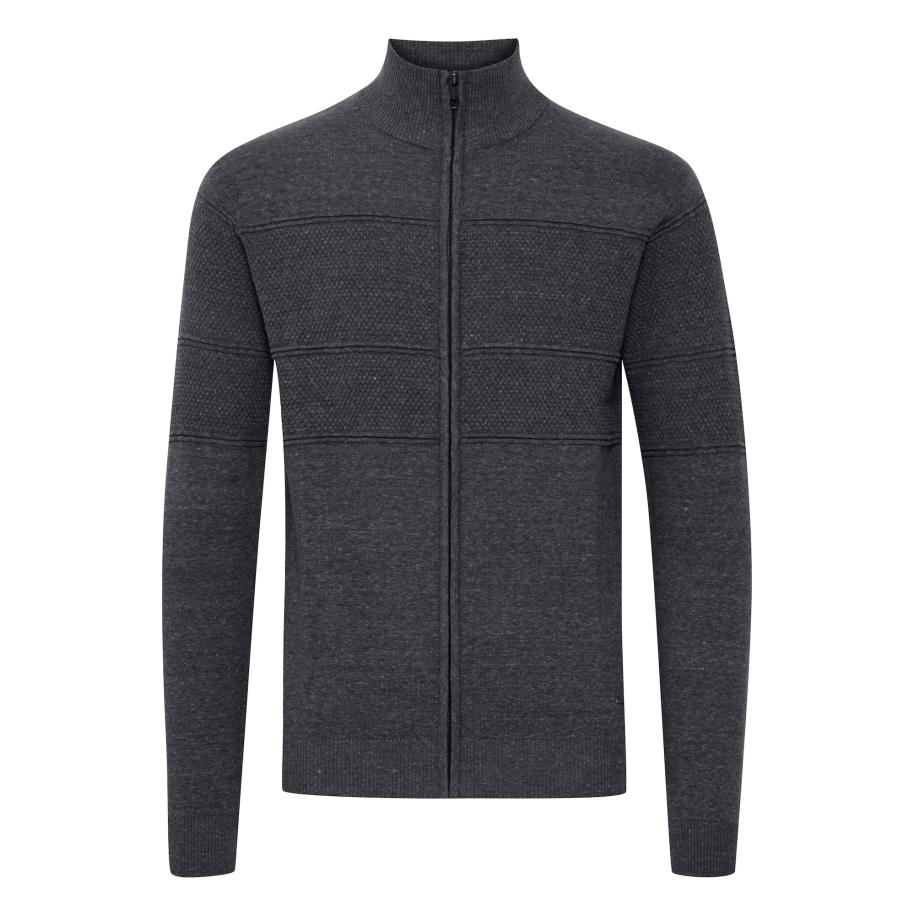 11 Project 11 Project Gebreid vest Yannik donkergrijs -