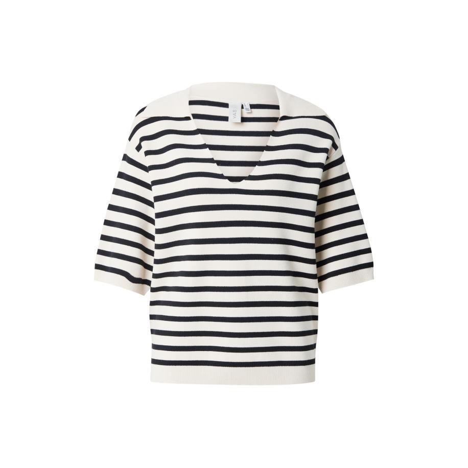 YAS YAS Trui YASFONNY crème / zwart -