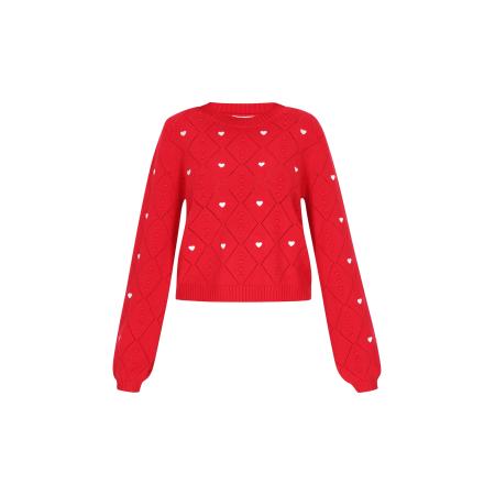 MYMO Trui rood / wit