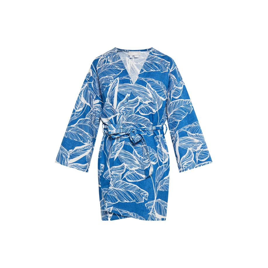 Usha Usha Kimono blauw / wit -