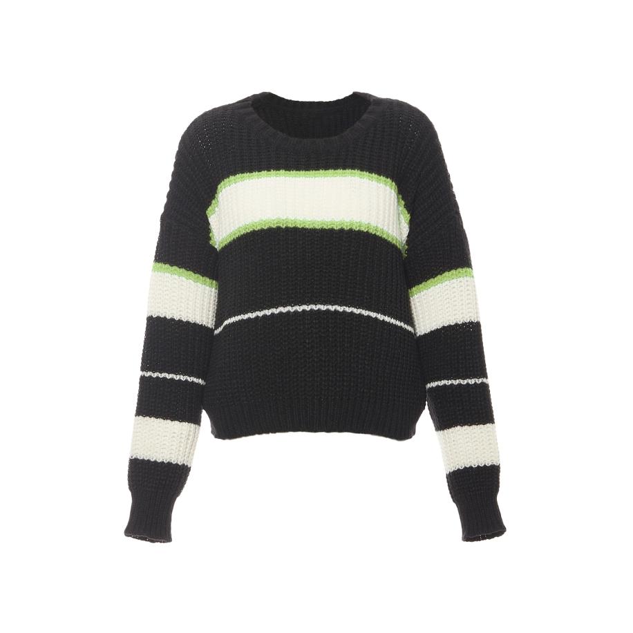 MYMO MYMO Trui groen / zwart / wit -