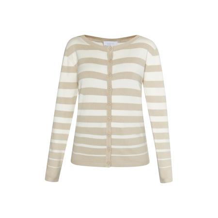 Usha usha BLUE LABEL Gebreid vest Fenia beige / wit