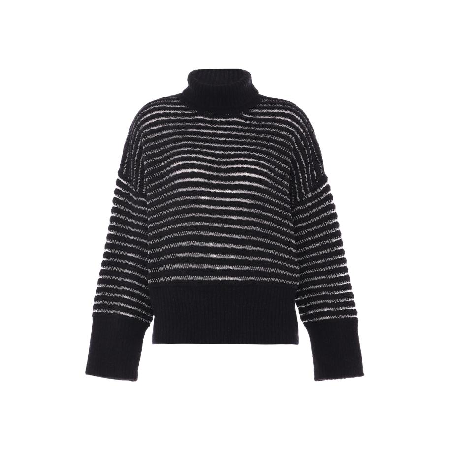 caneva Trui zwart / offwhite Zwart