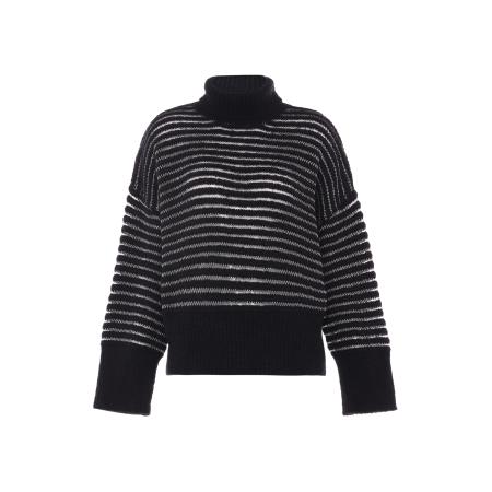 caneva Trui zwart / offwhite