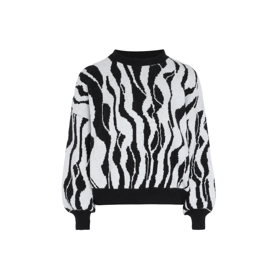 NALLY Trui zwart / wit Multicolor