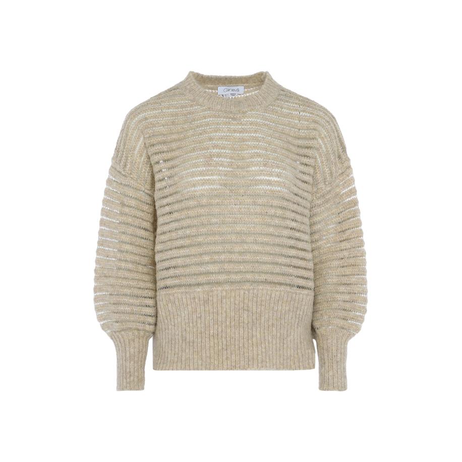 caneva Trui crème Bruin