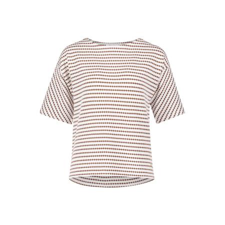 Betty & Co Betty & Co Trui bruin / wit