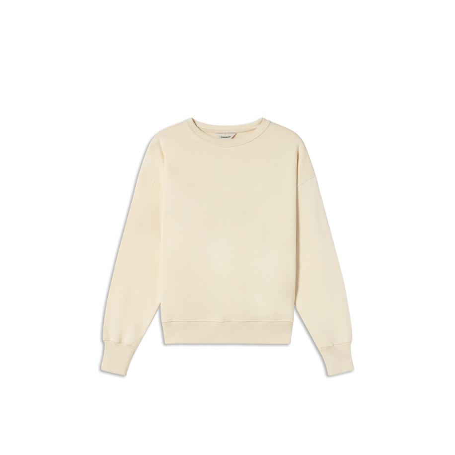 thinking mu Thinking MU Sweatshirt Jodie crème / oranje / wolwit -