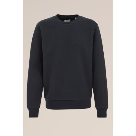 WE Fashion Heren Regular fit sweater met antibacteriële finish - Regular fit - Donkerblauw - Katoen - Maat: XS