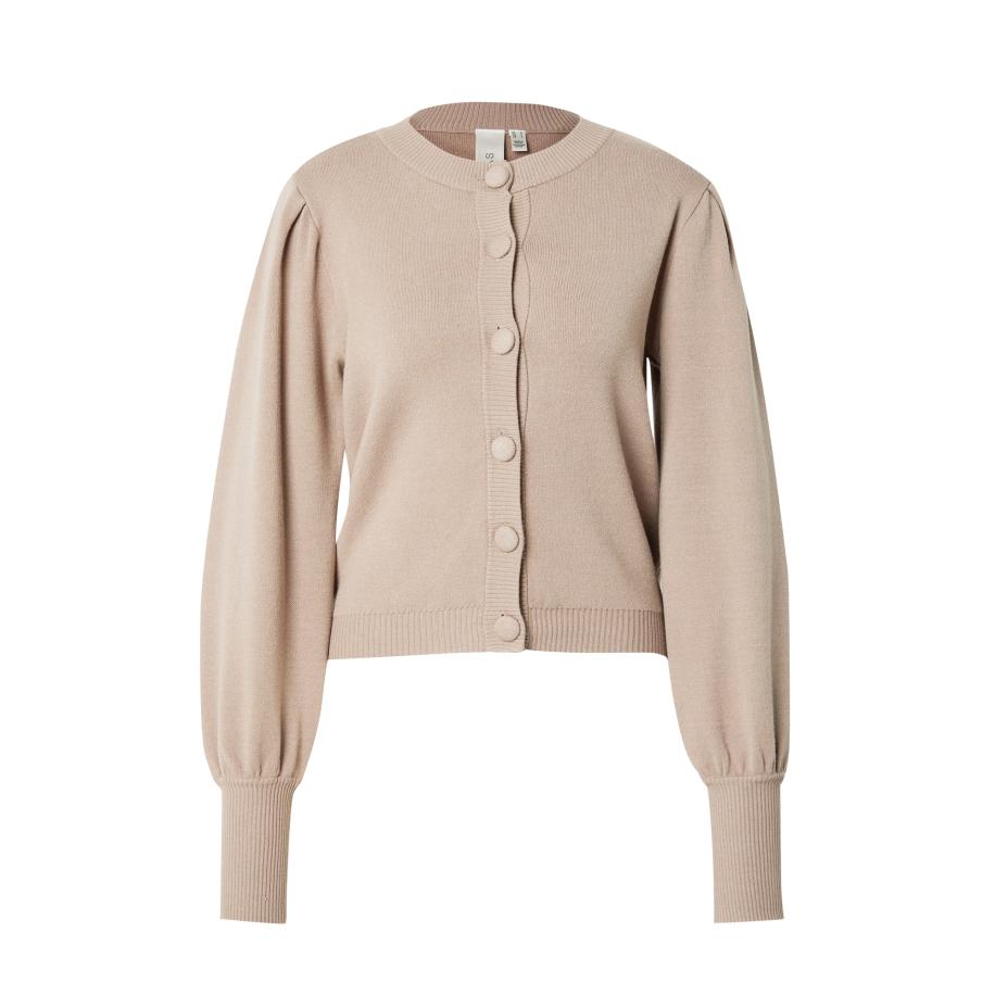 YAS YAS Gebreid vest YASFONNY lichtbruin -