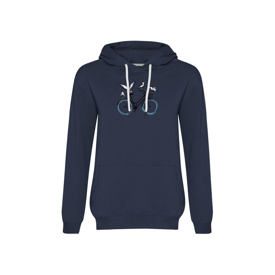 GreenBomb GREENBOMB Sweatshirt Bike Seagulls navy / zwart / wit -