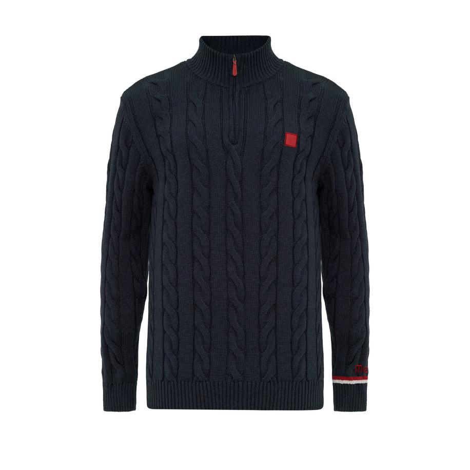 Moxx Paris Moxx Paris Trui navy / bloedrood / wit -