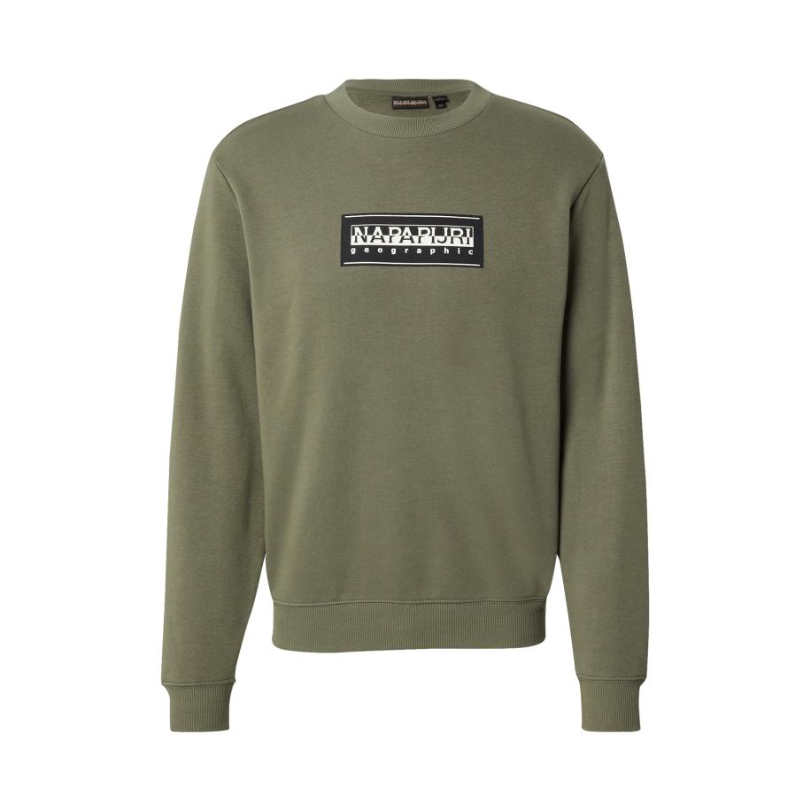 Napapijri NAPAPIJRI Sweatshirt B-BOX olijfgroen / zwart / wit -