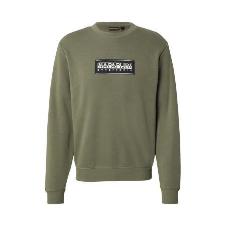 Napapijri NAPAPIJRI Sweatshirt B-BOX olijfgroen / zwart / wit