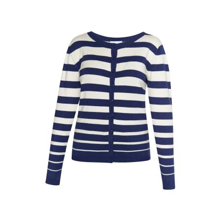 Usha usha BLUE LABEL Gebreid vest Fenia marine / wit