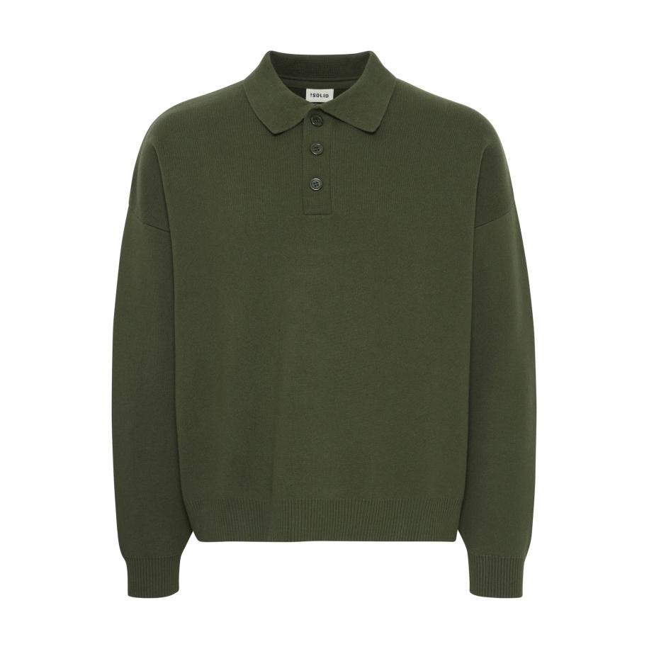 Solid !Solid Trui Nahim donkergroen -