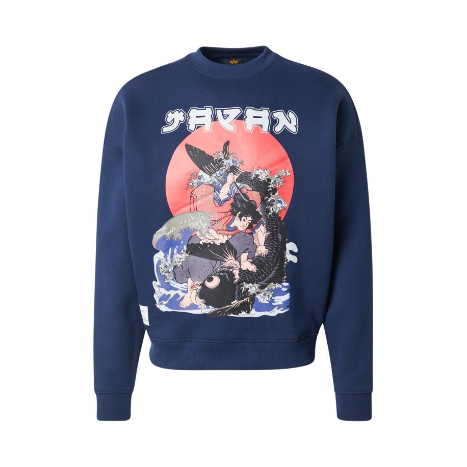 Alpha Industries ALPHA INDUSTRIES Sweatshirt Japan Warrior navy / grijs / rood / zwart -