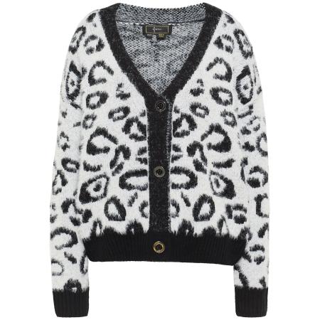 Faina faina Gebreid vest zwart / wit