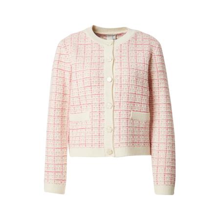 YAS YAS Gebreid vest beige / goud / lichtroze