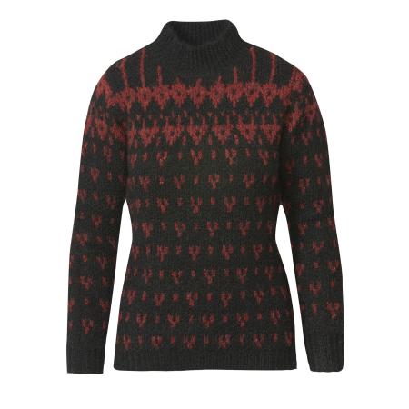 KOROSHI KOROSHI Trui rood / zwart