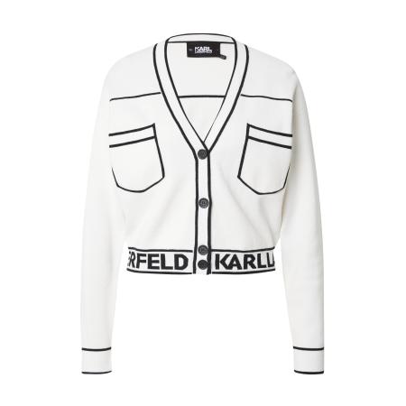 Karl Lagerfeld Karl Lagerfeld Gebreid vest zwart / wit