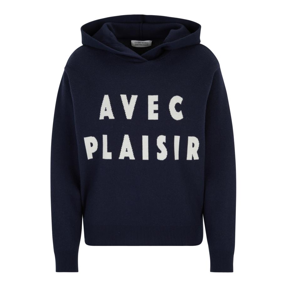 Guido Maria Kretschmer Guido Maria Kretschmer Women Trui Paula navy / wit -